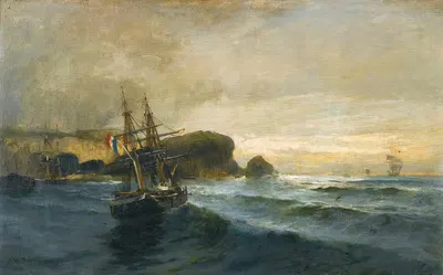 Along The Shore by Konstantinos Volanakis — digital art print download