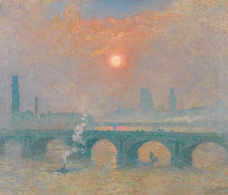 Мост Уотерлоо, Лондон by Эмиль Клаус, 1918 — digital art print download