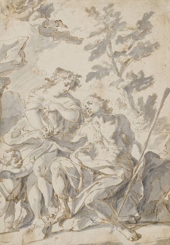 Diana and Endymion by Fedele Fischetti — digital art print download