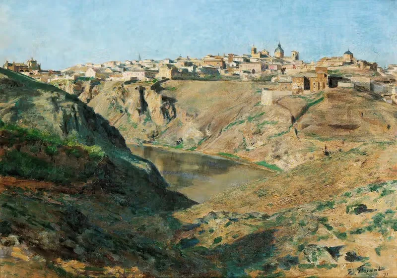 Вид на Толедо by Эмиль Фриан, 1891 — digital art print download