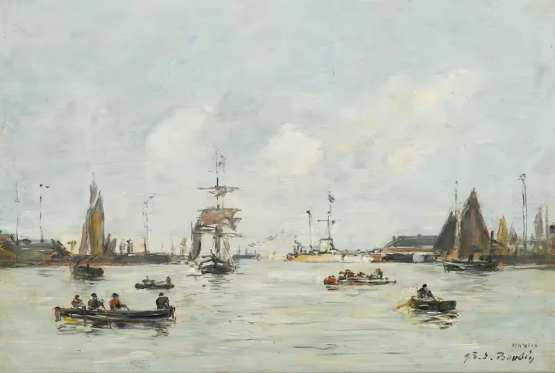 Ле Авр. Передний порт by Южен Буден, 1893 — digital art print download