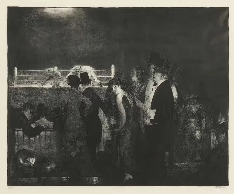 Preliminaries to the Big Bout — George Wesley Bellows