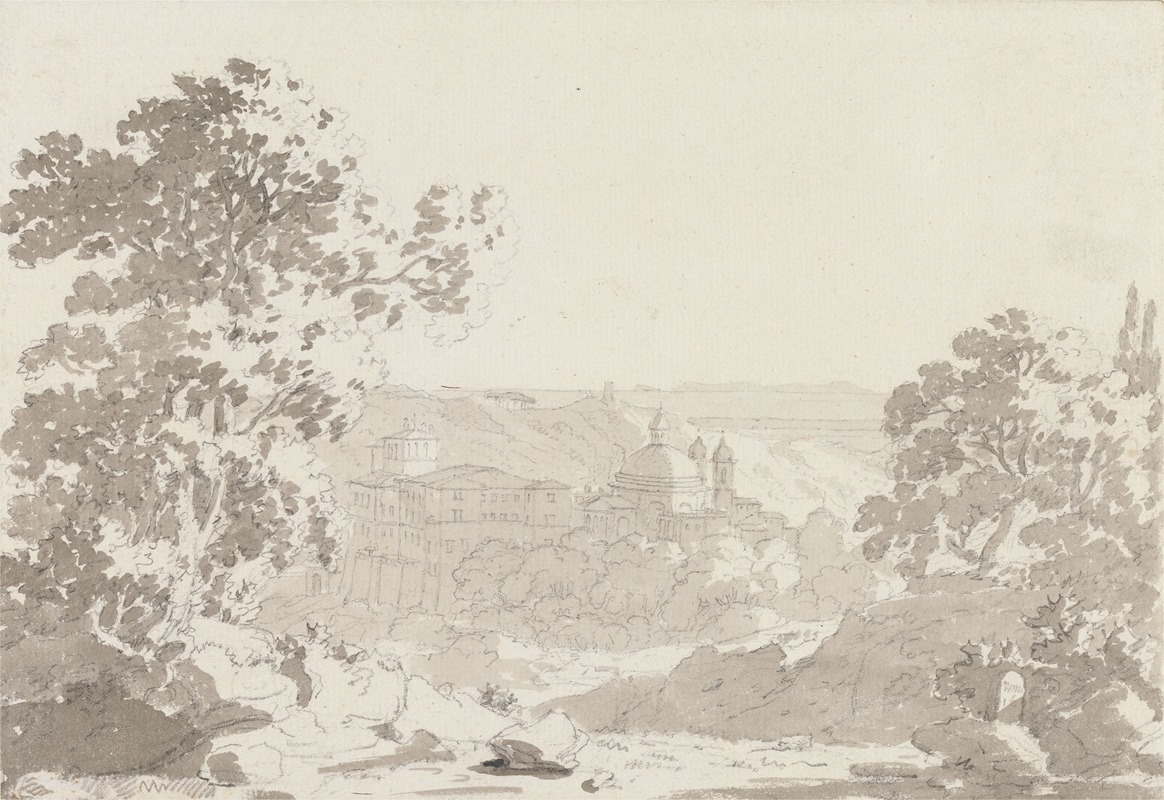 Ariccia, Italy by Джордж Хоуленд Бомонт, 1782 — digital art print download