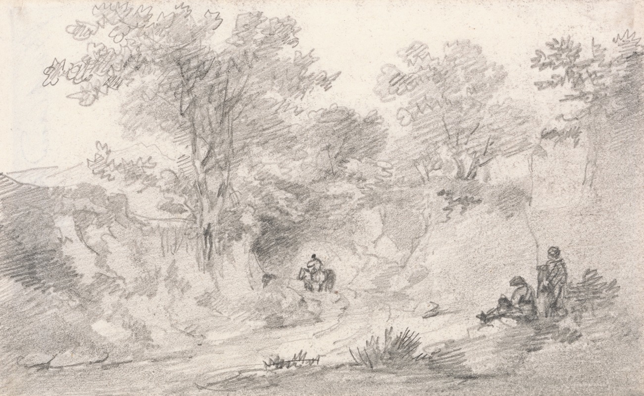 Buckland Lane by Джордж Хоуленд Бомонт, 1802 — digital art print download