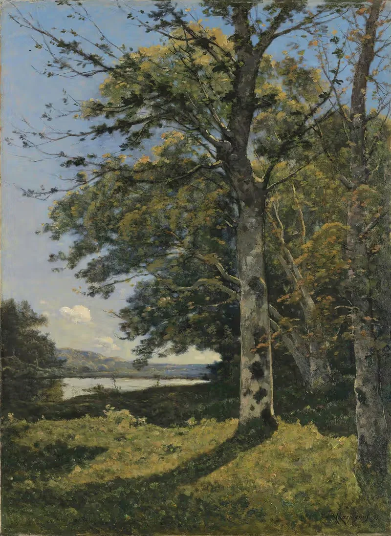 Берега Ионны by Анри-Жозеф Арпиньи, 1893 — digital art print download