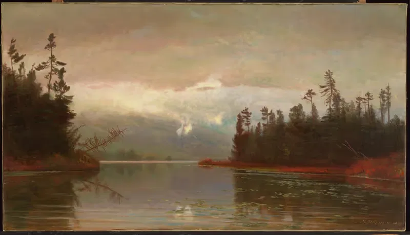 Озеро в северных лесах by Гомер Додж Мартин, 1867 — digital art print download
