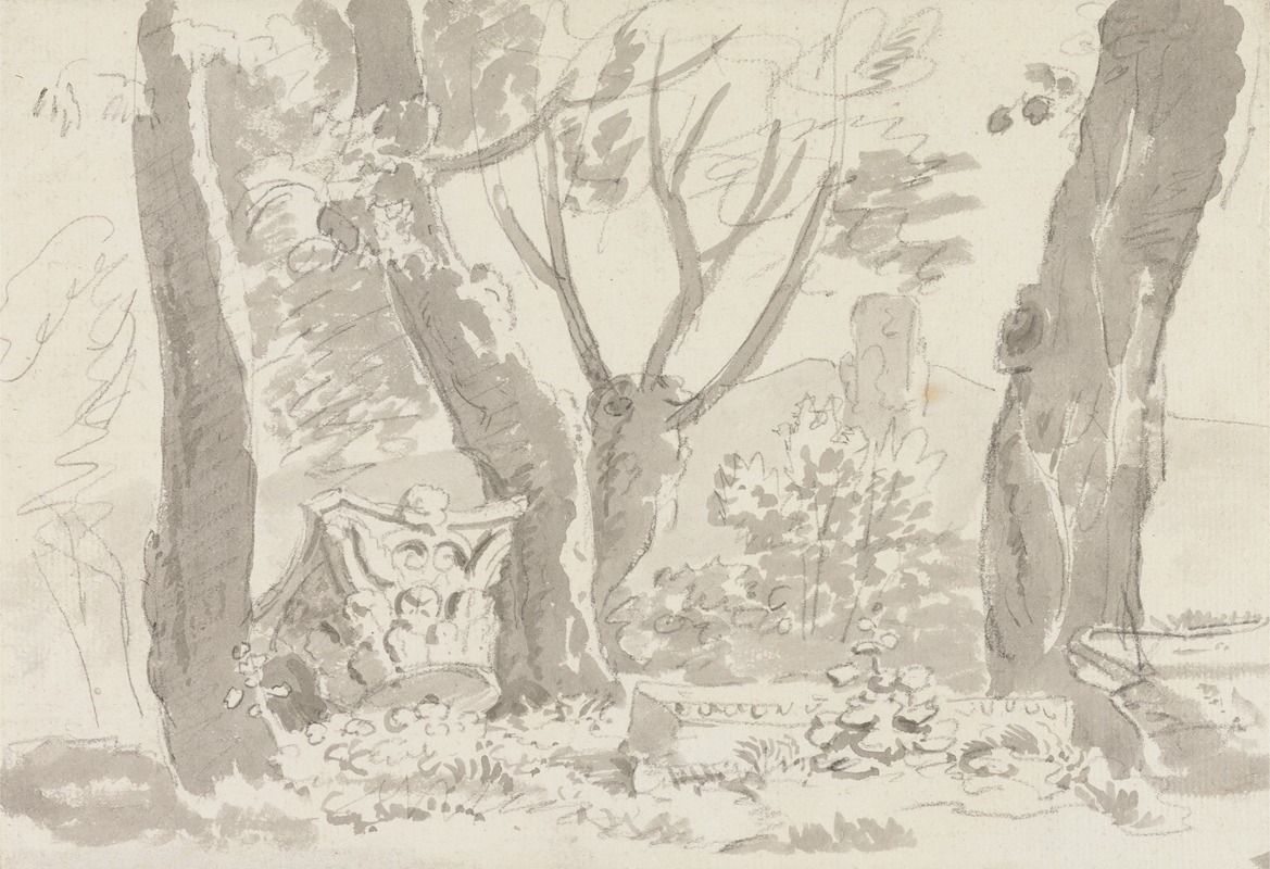 Mount Palatine by Джордж Хоуленд Бомонт, 1783 — digital art print download