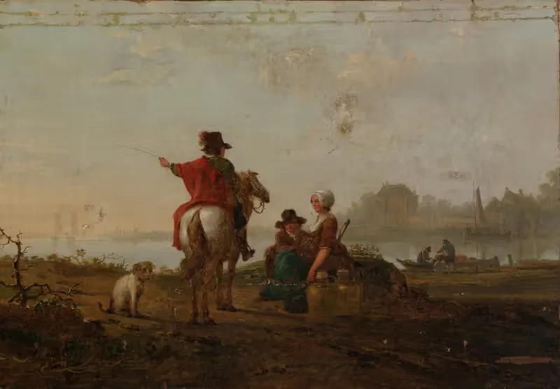Landscape With Figures by Jacob van Strij — digital art print download
