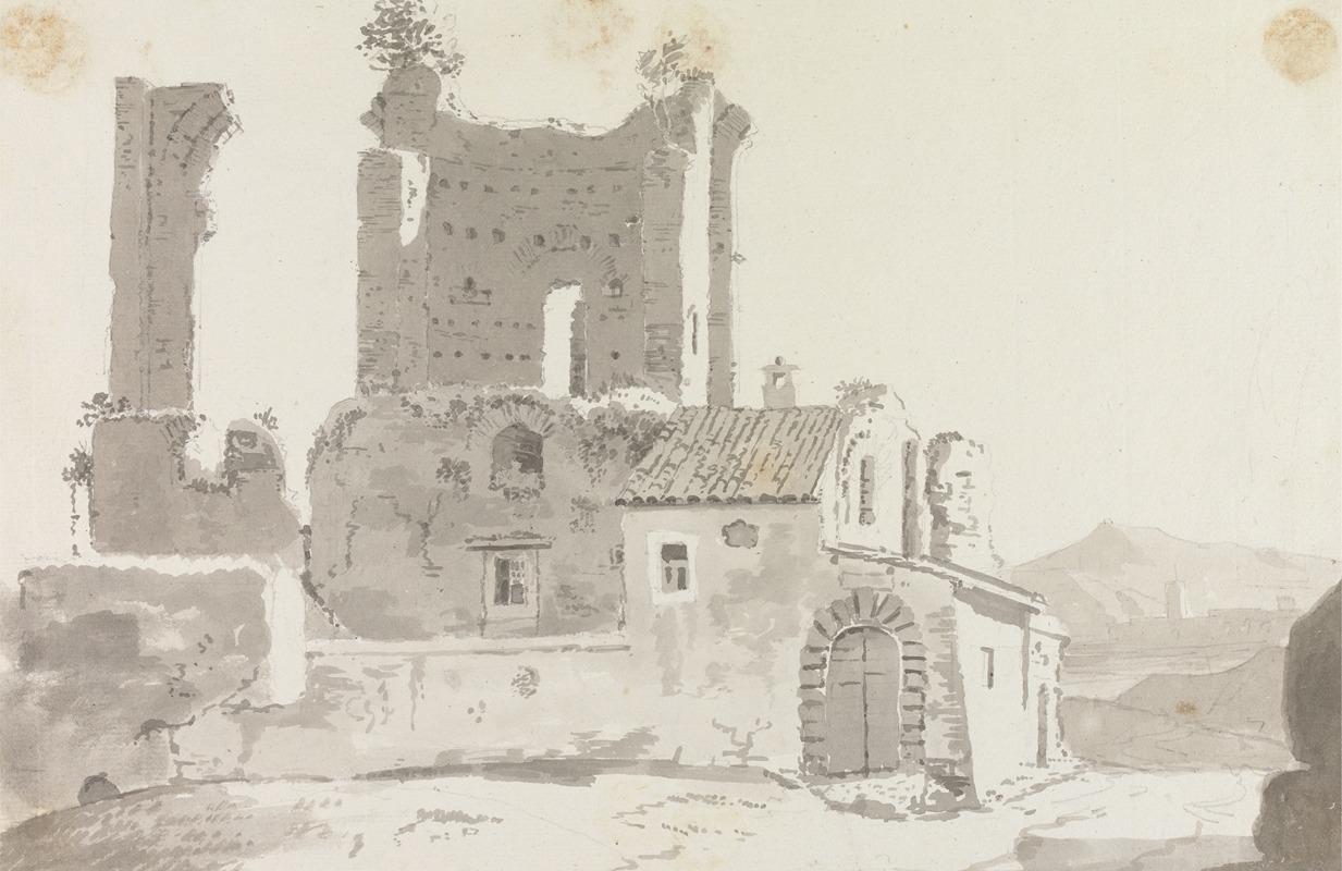 Ruins Outside Rome by George Howland Beaumont — digital art print download