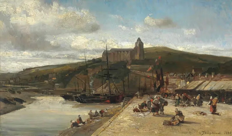 Le Tréport, Le Matin, Normandie — Johan Barthold Jongkind