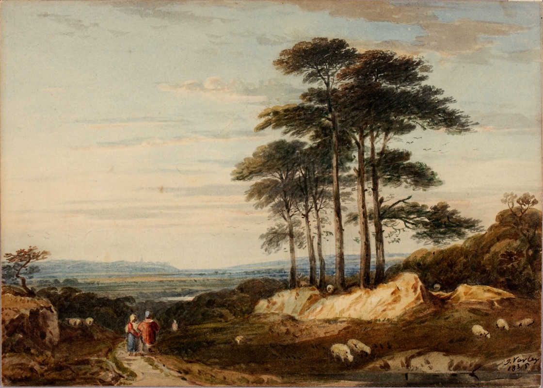 Landscape by John Varley, 1835 — digital art print download