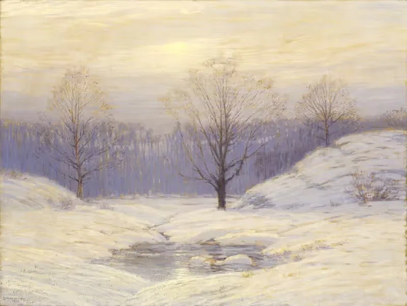 Утренний туман by Леонард Охтман, 1909 — digital art print download