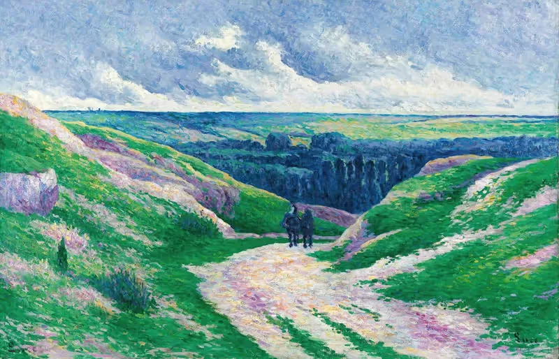 Paysage Près De Moulineux Sur Oise — Maximilien Luce
