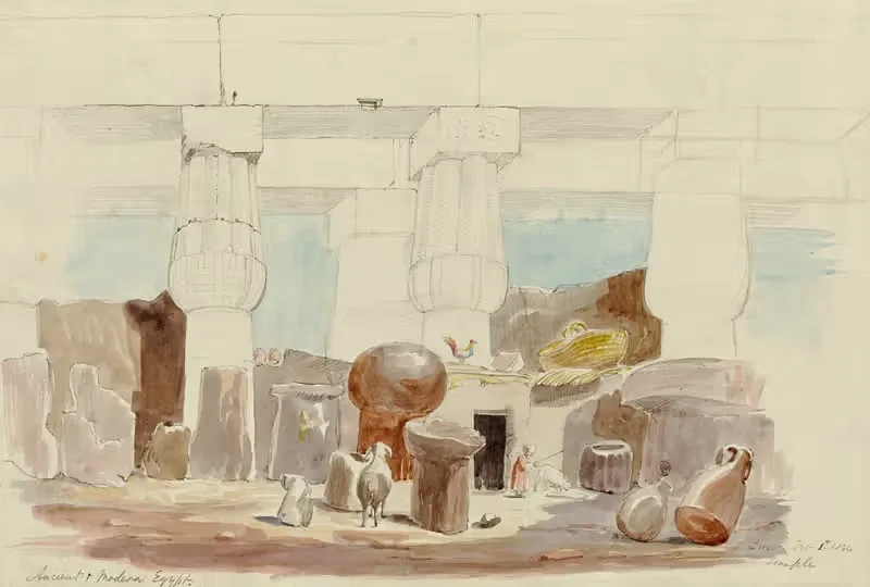 Ancient And Modern Egypt by Miner Kilbourne Kellogg — digital art print download