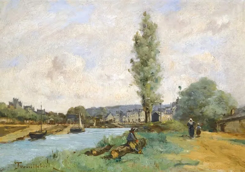 Le Pont De Landernau, Finistere — Paul Désiré Trouillebert