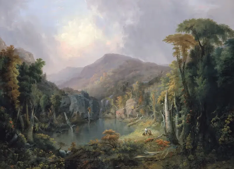 Охотники на Кумберлендских горах by Самуэль М. Ли, 1830-1840 — digital art print download