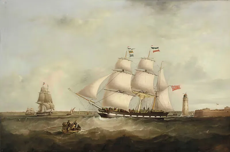 The 'gazelle' Entering The Mersey — Samuel Walters