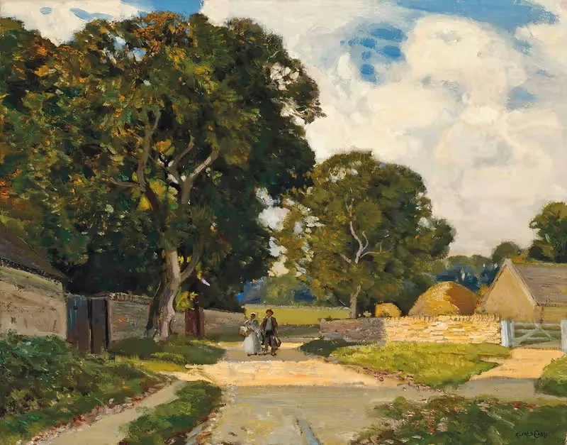 On The Tewkesbury Road — Sir Alfred East