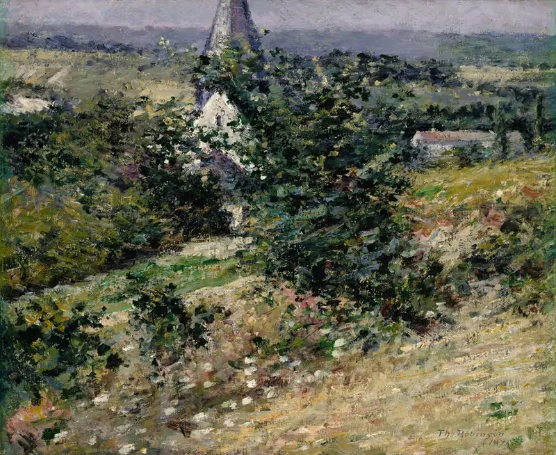 Старая церковь в Живерни by Теодор Робинсон, 1891 — digital art print download