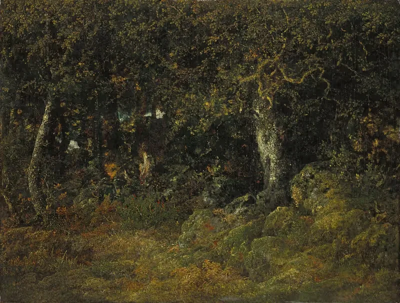 Дуб Рош by Теодор Руссо, 1860 — digital art print download