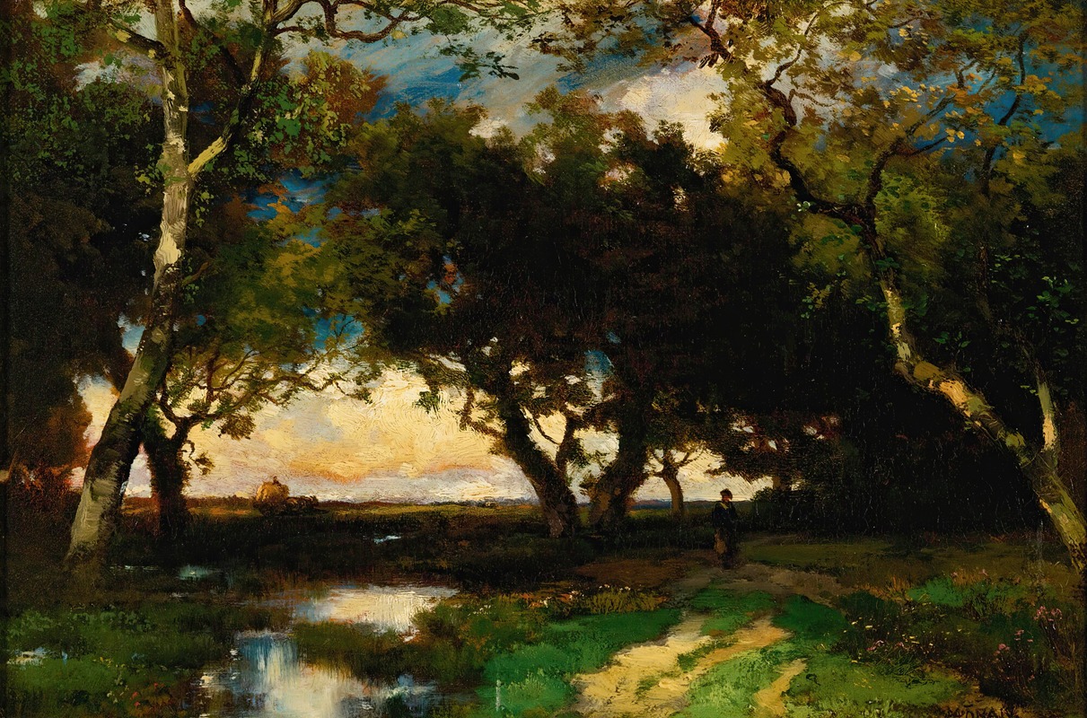 Under The Trees by Thomas Moran, 1882 — digital art print download
