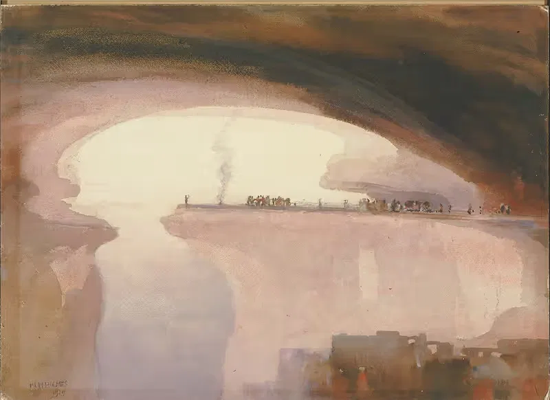 A Cliff Dweller's Ceremony, Colorado — William Henry Holmes