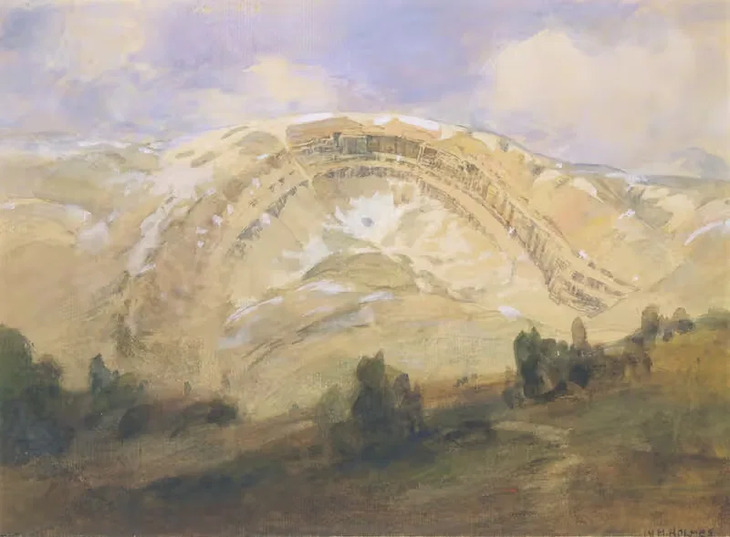 Folded Strata, A Great Geological Arch, Colorado — William Henry Holmes
