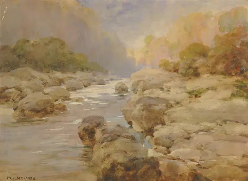 Неподверженный изменениям Рок-Крик, около 1910 by Уильям Генри Холмс — digital art print download