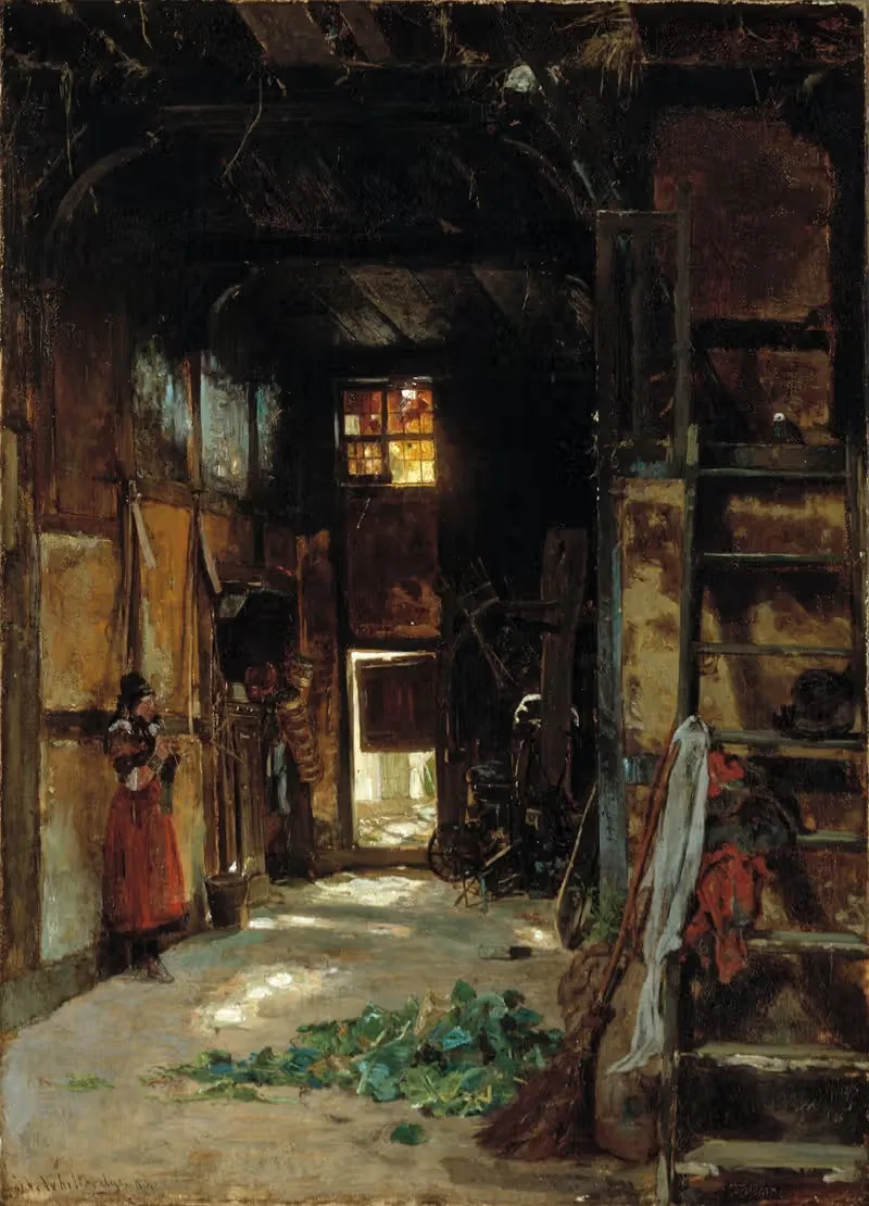 Interior Of A Westphalian Cottage — Worthington Whittredge