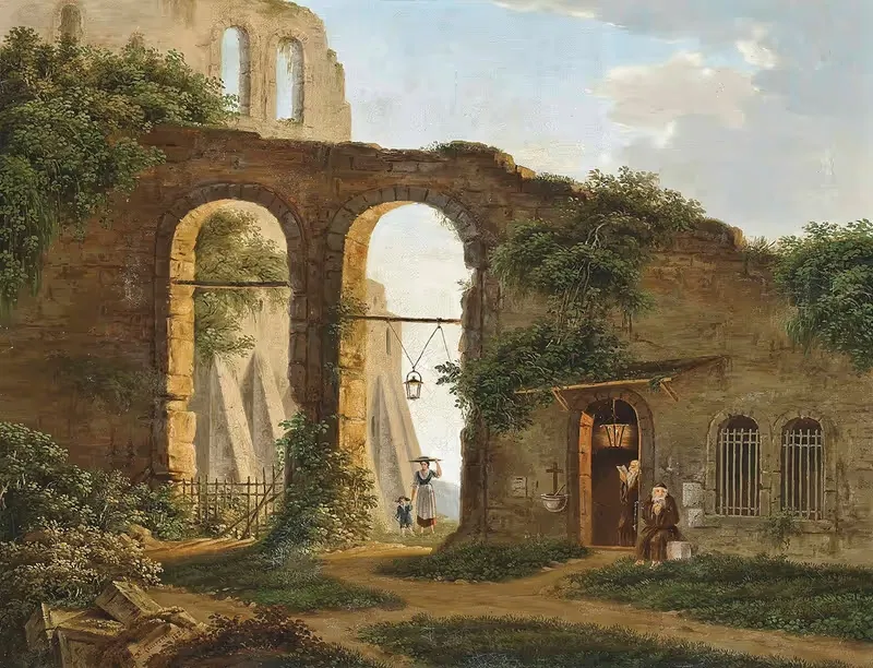 Gifts For The Monastery by Xaver Laurent, 1826 — digital art print download