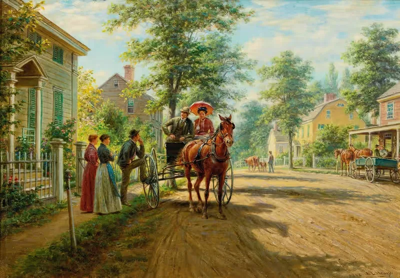 Одно воскресное утро by Эдвард Ламсон Генри, 1902 — digital art print download