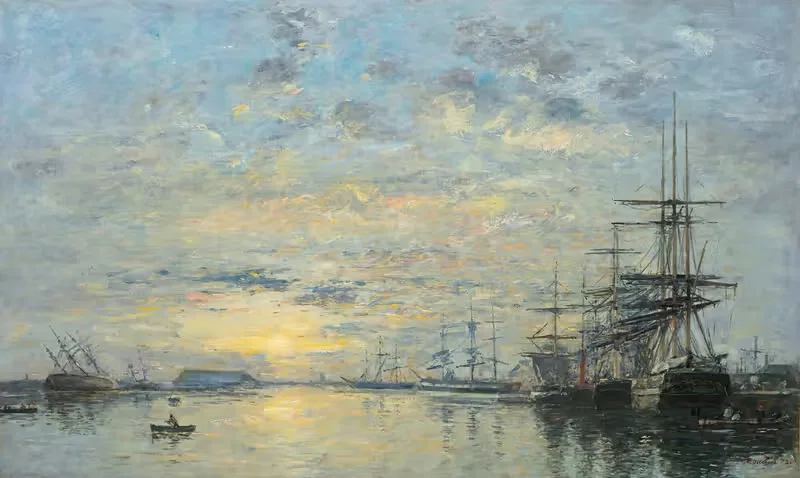 Le Havre, Bassin De L'eure — Eugène Boudin