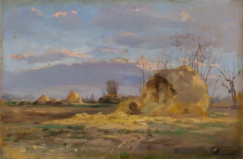 Autumn Landscape with Trees by Ferdinand Katona, 1902 — digital art print download