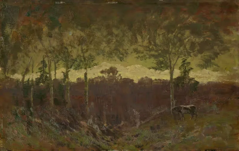 Пейзаж Татр в ранний вечер by Фердинанд Катона, 1900 — digital art print download