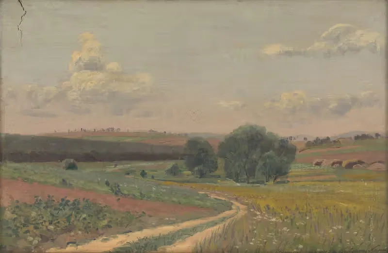 Пейзаж с грунтовой дорогой by Фердинанд Катона, 1916 — digital art print download