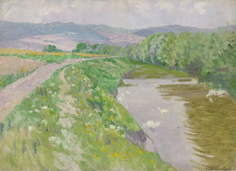 Пейзаж с рекой by Фердинанд Катона, 1890–1910 — digital art print download
