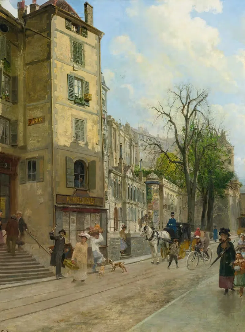 Rue De La Corraterie, Geneva — François-Adolphe Grison