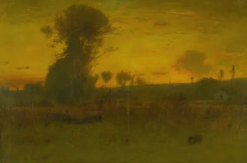 После заката, Монтклер, Нью-Джерси by Джордж Иннес, 1888 — digital art print download