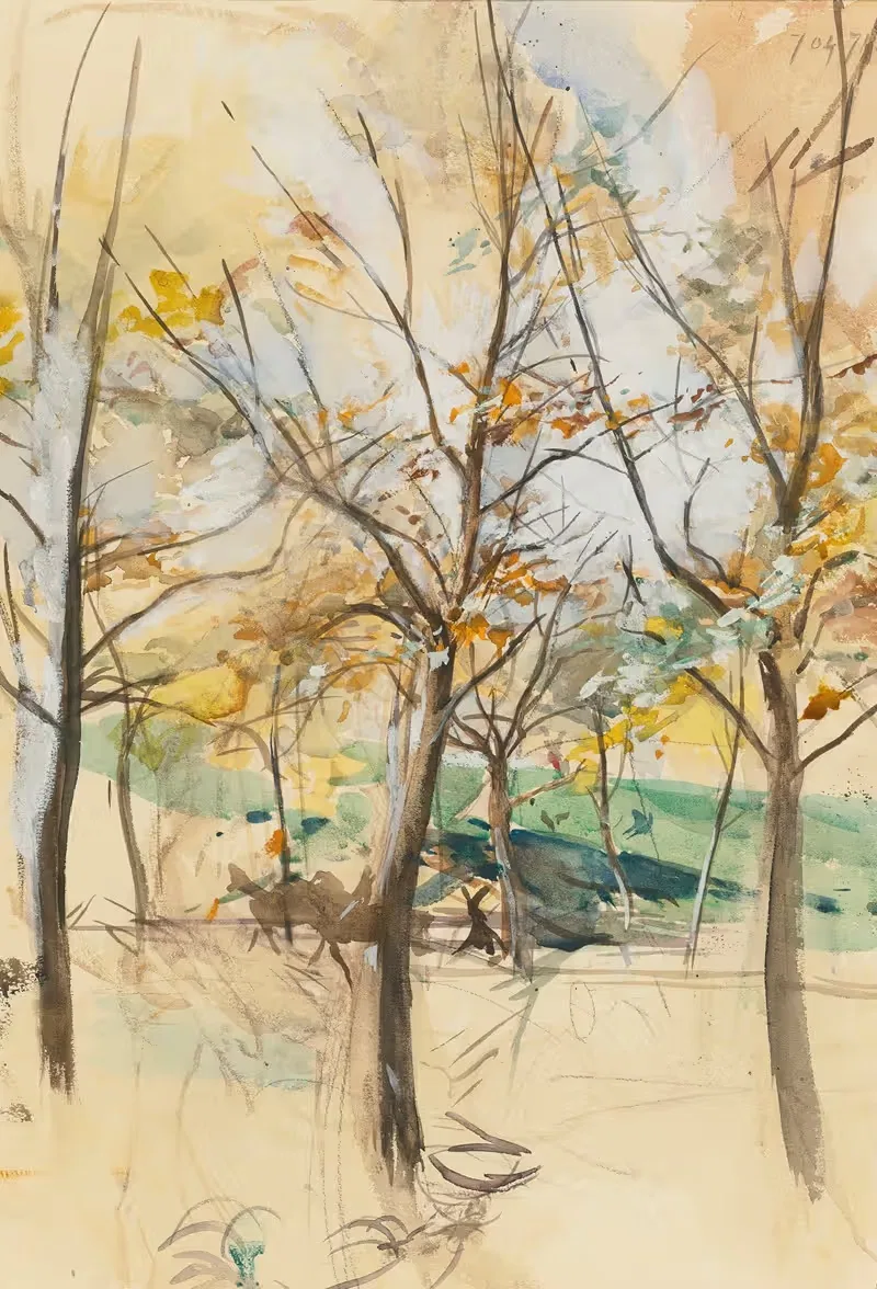Trees In The Bois De Boulogne — Giovanni Boldini