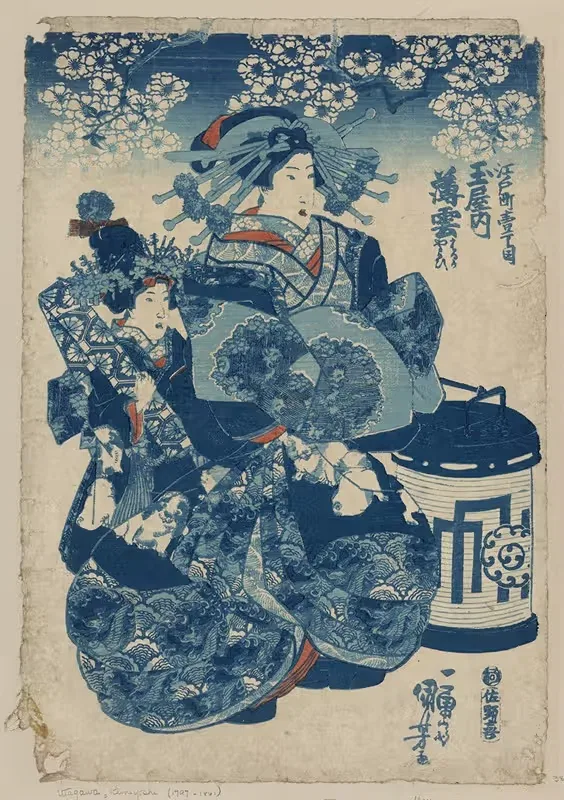 Tamaya uchi Usugumo by Utagawa Kuniyoshi, 1830 — digital art print download