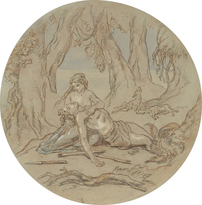 Venus and Adonis pl3 by Хаблот Найт Браун — digital art print download