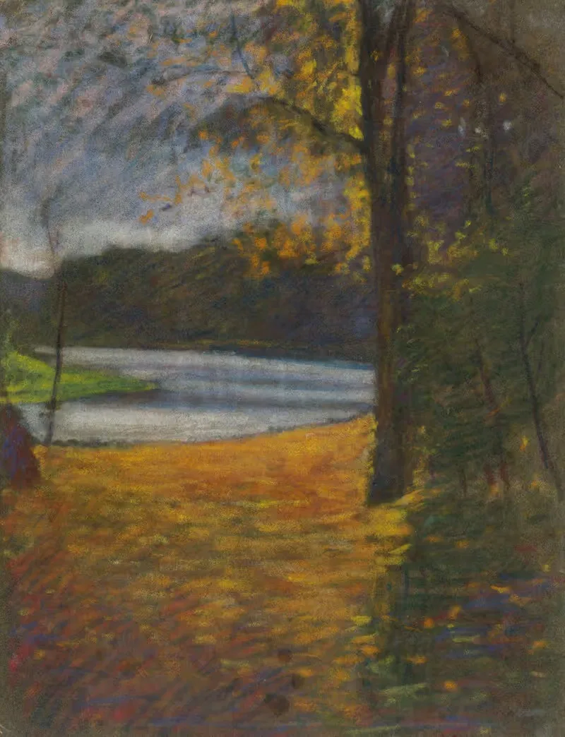 Осенний пейзаж by Ладислав Меднянски, 1900–1910 — digital art print download