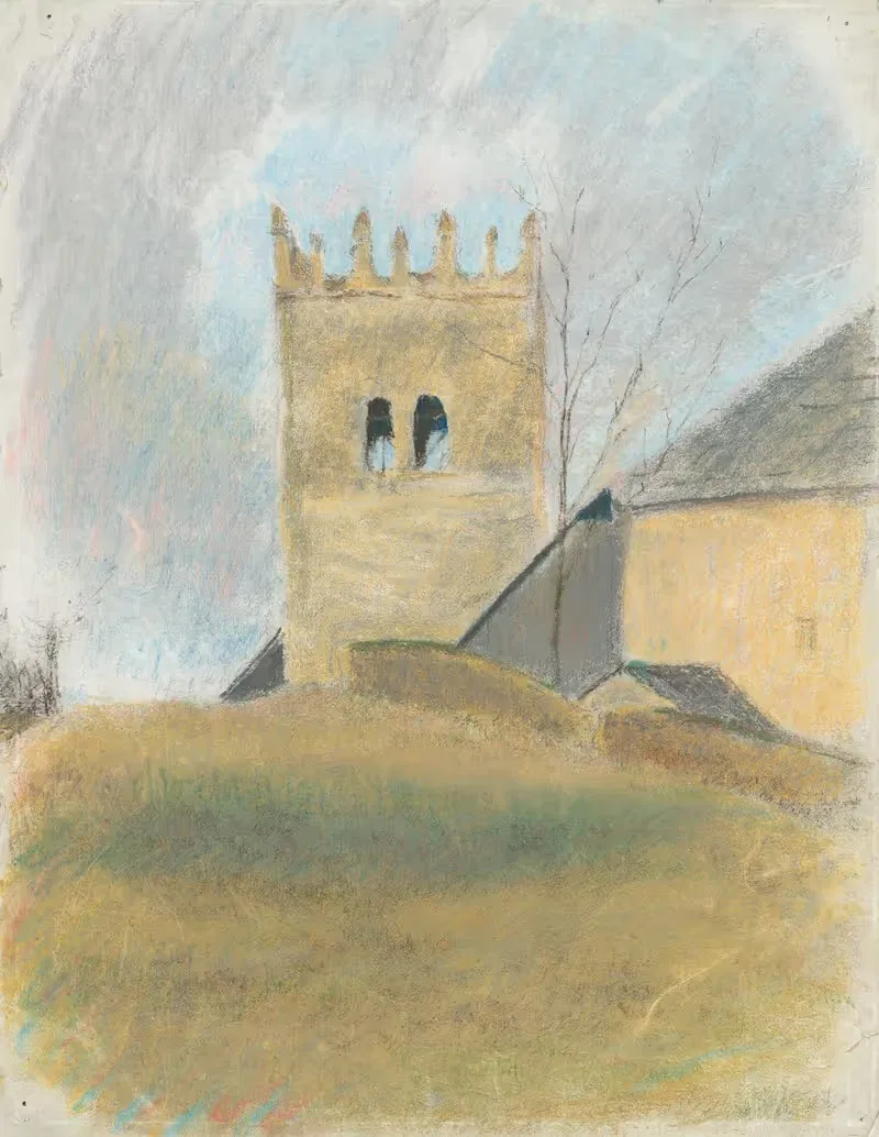 Belfry in Strážky by Ladislav Mednyánszky, 1890–1900 — digital art print download