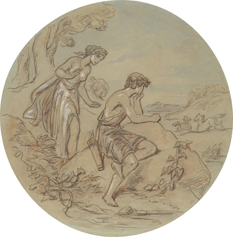 Venus and Adonis pl8 by Хаблот Найт Браун — digital art print download