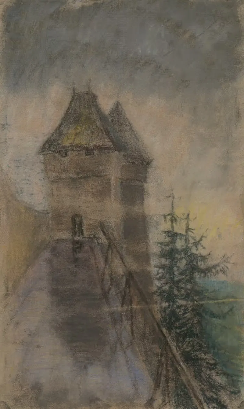 Entrance to the castle — Ladislav Mednyánszky