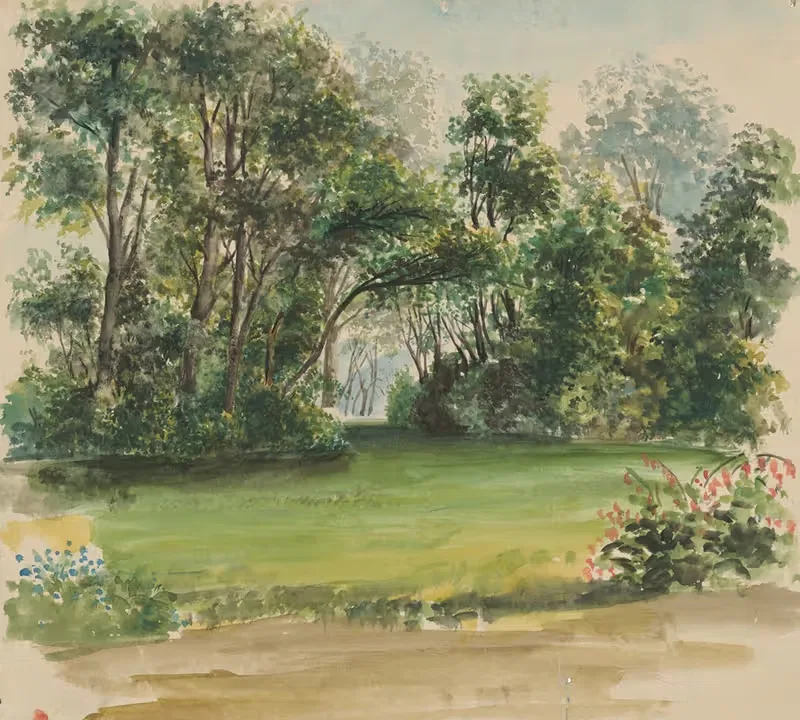 Park in Strážky by Ladislav Mednyánszky, 1870–1880 — digital art print download