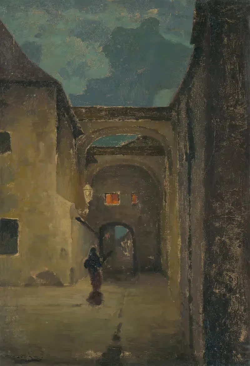 Переулок вечером by Людовит Чордак, 1930 — digital art print download