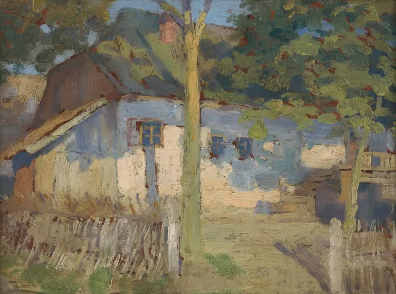 In front of the house — Ľudovít Čordák