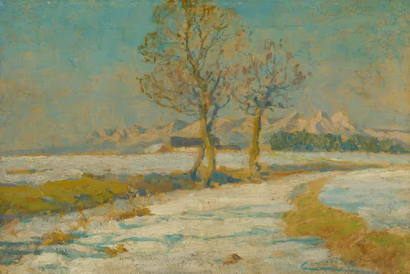 Зимний пейзаж под Татрами by Людовит Чордак, 1908–1910 — digital art print download
