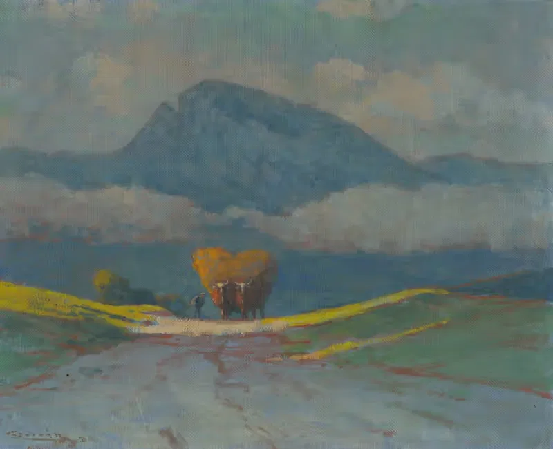 Сбор сена by Людовит Чордак, 1905–1915 — digital art print download